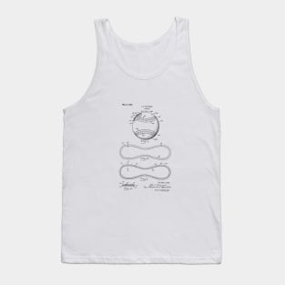 Baseball design patent drawing Tank Top